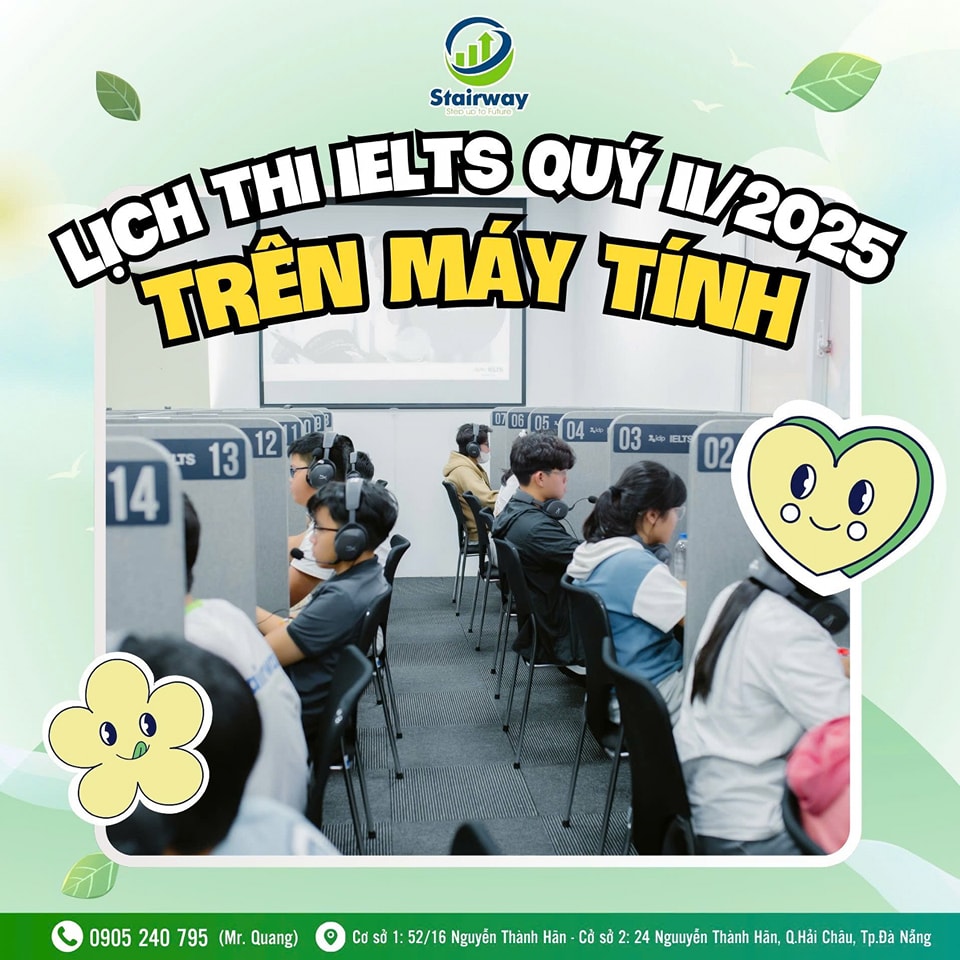 LỊCH THI IELTS QUÝ II/2025 TẠI IDP ĐÀ NẴNG