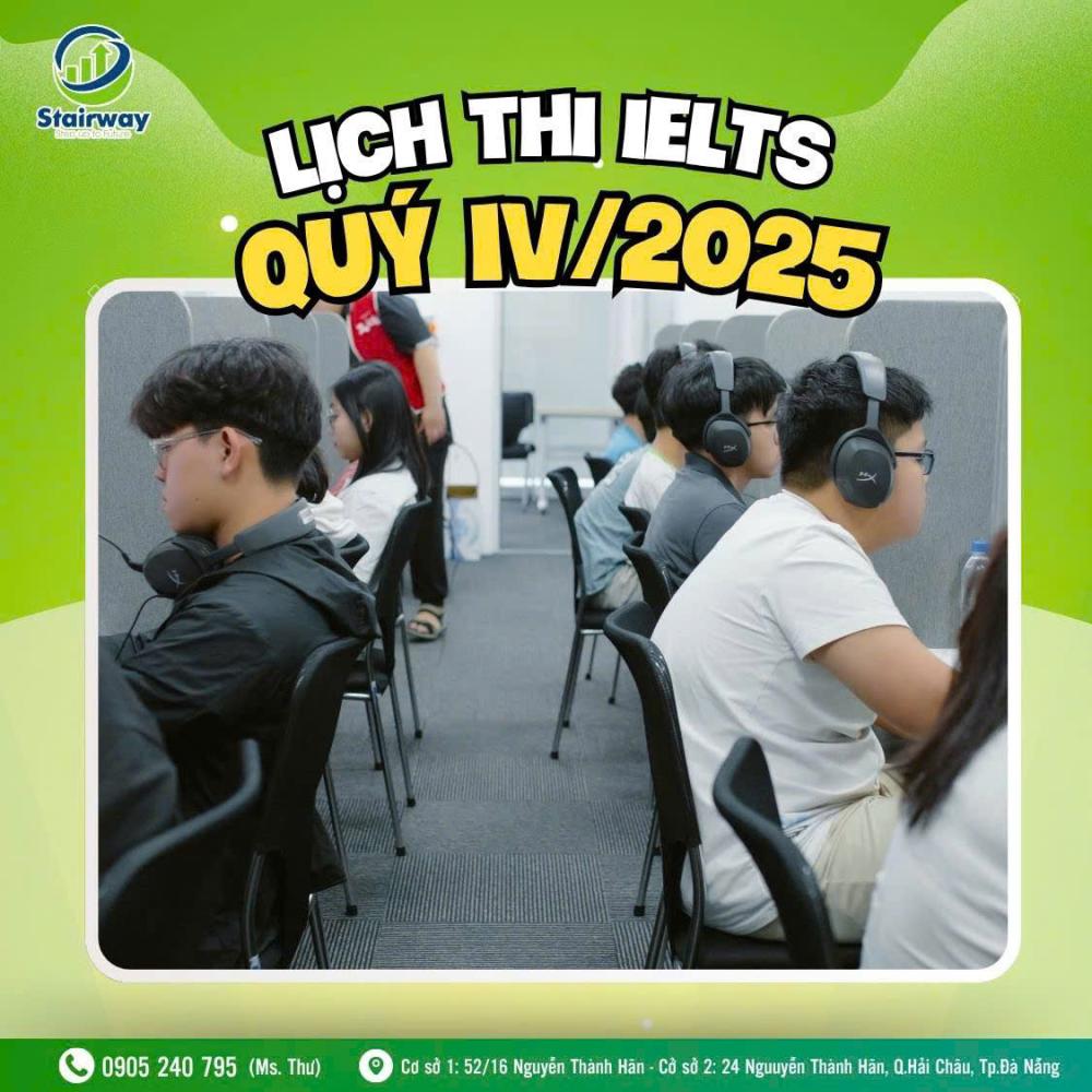 UPDATE LỊCH THI IELTS QUÝ IV/2025 TẠI IDP ĐÀ NẴNG