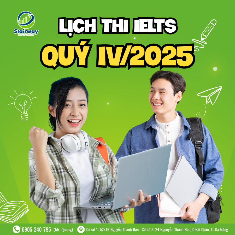 UPDATE LỊCH THI IELTS QUÝ IV/2025 TẠI IDP ĐÀ NẴNG